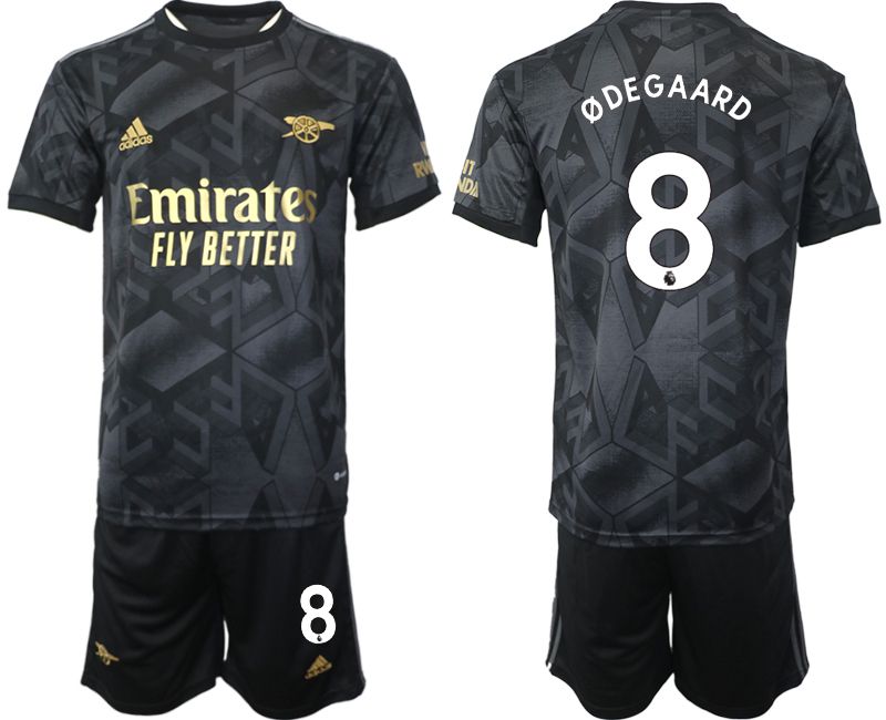 Men 2022-2023 Club Arsenal away black #8 Soccer Jersey->arsenal jersey->Soccer Club Jersey